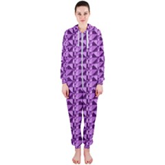 Violet Geometry Hooded Jumpsuit (ladies)