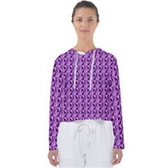 Violet Geometry Women s Slouchy Sweat