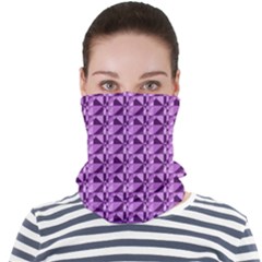 Violet Geometry Face Seamless Bandana (adult) by Sparkle