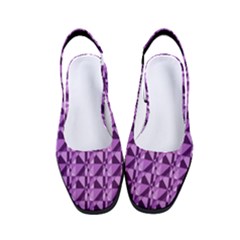 Violet Geometry Women s Classic Slingback Heels