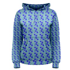 Skyblue Floral Women s Pullover Hoodie