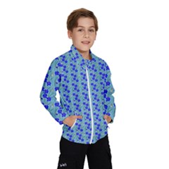 Skyblue Floral Kids  Windbreaker