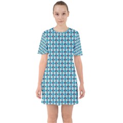 Arabic Pattern Sixties Short Sleeve Mini Dress by Sparkle