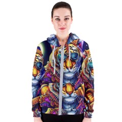 Tiger Rockingstar Women s Zipper Hoodie