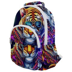 Tiger Rockingstar Rounded Multi Pocket Backpack by Sparkle