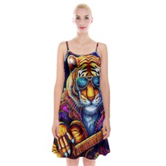 Tiger Rockingstar Spaghetti Strap Velvet Dress