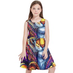 Tiger Rockingstar Kids  Skater Dress by Sparkle