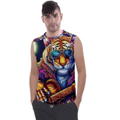 Tiger Rockingstar Men s Regular Tank Top by Sparkle