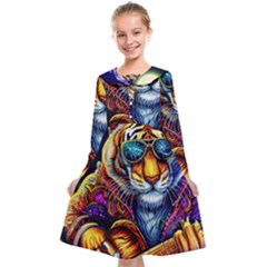 Tiger Rockingstar Kids  Midi Sailor Dress by Sparkle