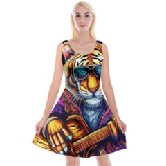 Tiger Rockingstar Reversible Velvet Sleeveless Dress