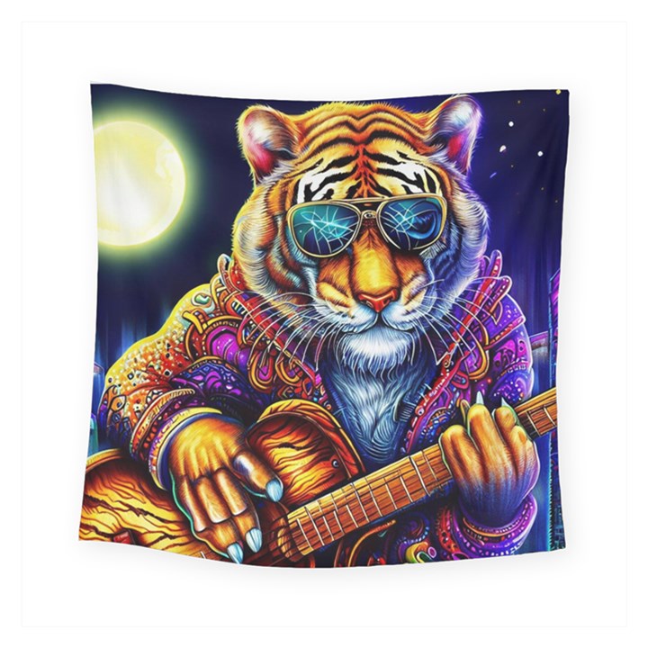 Tiger Rockingstar Square Tapestry (Small)