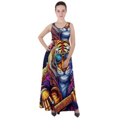 Tiger Rockingstar Empire Waist Velour Maxi Dress by Sparkle