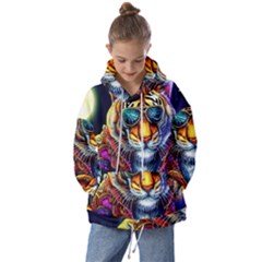 Tiger Rockingstar Kids  Oversized Hoodie