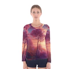 Pink Nature Women s Long Sleeve T-shirt