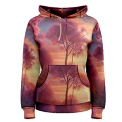 Pink Nature Women s Pullover Hoodie