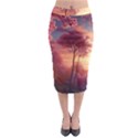 Pink Nature Midi Pencil Skirt View1