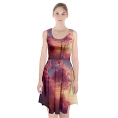 Pink Nature Racerback Midi Dress by Sparkle