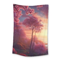 Pink Nature Small Tapestry