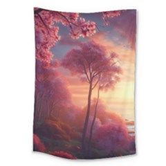 Pink Nature Large Tapestry