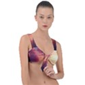 Pink Nature Front Tie Bikini Top View1