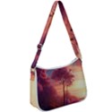 Pink Nature Zip Up Shoulder Bag View1