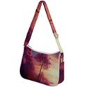 Pink Nature Zip Up Shoulder Bag View2