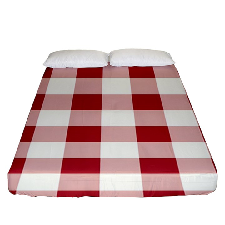 Gingham - 4096x4096px - 300dpi14 Fitted Sheet (King Size)