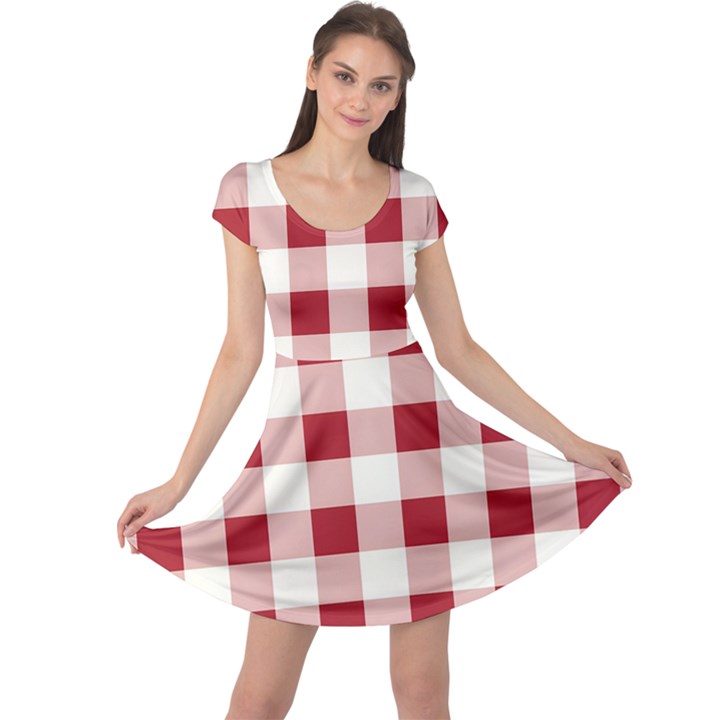 Gingham - 4096x4096px - 300dpi14 Cap Sleeve Dress