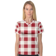 Gingham - 4096x4096px - 300dpi14 V-neck Sport Mesh T-shirt