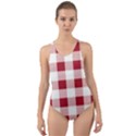 Gingham - 4096x4096px - 300dpi14 Cut-Out Back One Piece Swimsuit View1