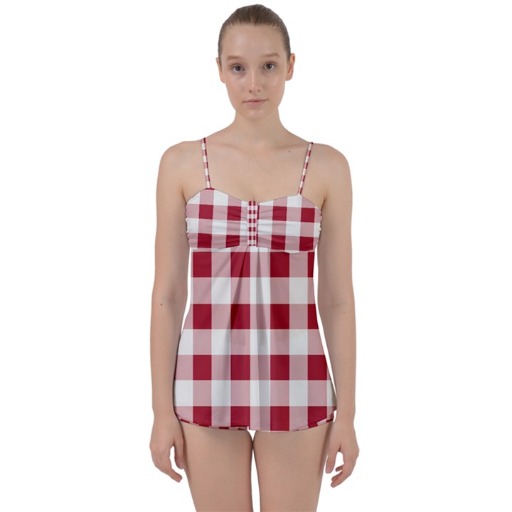 Gingham - 4096x4096px - 300dpi14 Babydoll Tankini Set