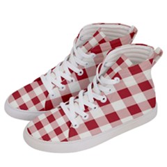 Gingham - 4096x4096px - 300dpi14 Women s Hi-top Skate Sneakers by EvgeniaEsenina