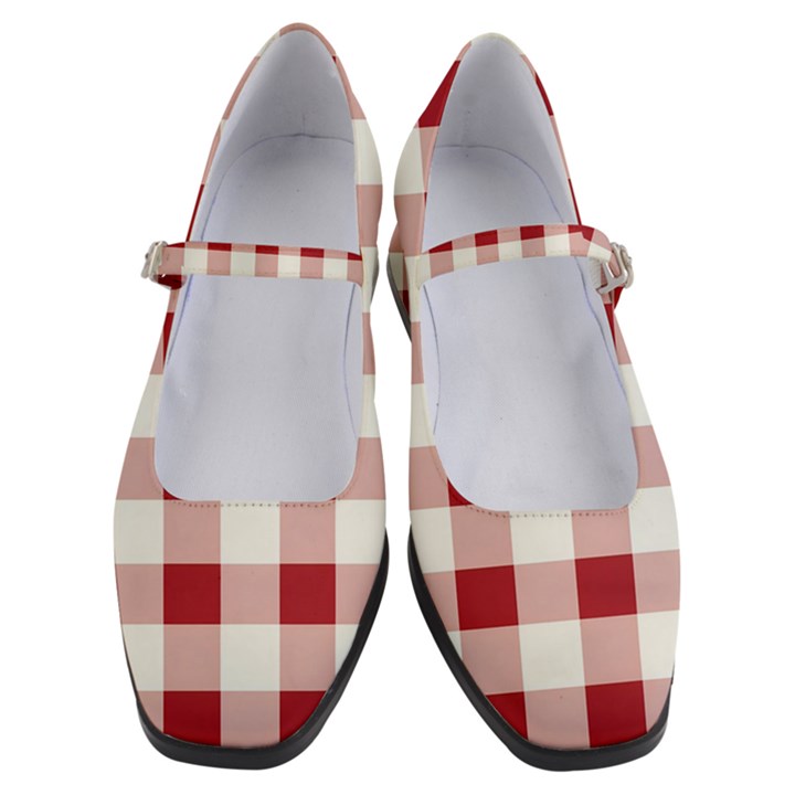 Gingham - 4096x4096px - 300dpi14 Women s Mary Jane Shoes