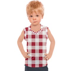 Gingham - 4096x4096px - 300dpi14 Kids  Sport Tank Top