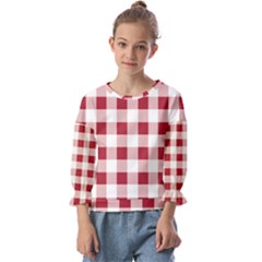 Gingham - 4096x4096px - 300dpi14 Kids  Cuff Sleeve Top