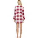 Gingham - 4096x4096px - 300dpi14 Long Sleeve Satin Robe View2