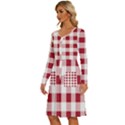 Gingham - 4096x4096px - 300dpi14 Long Sleeve Dress With Pocket View2