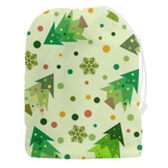 Geometric Christmas Pattern Drawstring Pouch (3xl) by Grandong