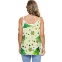 Geometric Christmas Pattern Casual Spaghetti Strap Chiffon Top View4