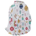 Cute Christmas Pattern Rounded Multi Pocket Backpack View2