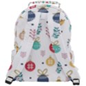 Cute Christmas Pattern Rounded Multi Pocket Backpack View3