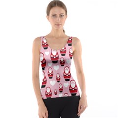 Christmas Santa Pattern Women s Basic Tank Top by Grandong