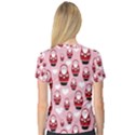 Christmas Santa Pattern V-Neck Sport Mesh T-Shirt View2