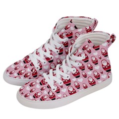 Christmas Santa Pattern Men s Hi-top Skate Sneakers by Grandong