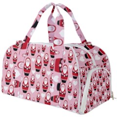 Christmas Santa Pattern Burner Gym Duffel Bag by Grandong