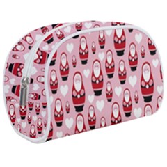 Christmas Santa Pattern Make Up Case (medium) by Grandong