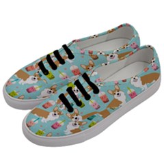 Welsh Corgis Dog Boba Tea Bubble Tea Cute Kawaii Men s Classic Low Top Sneakers by Grandong