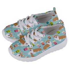 Welsh Corgis Dog Boba Tea Bubble Tea Cute Kawaii Kids  Lightweight Sports Shoes by Grandong