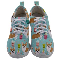 Welsh Corgis Dog Boba Tea Bubble Tea Cute Kawaii Mens Athletic Shoes by Grandong