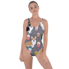 Welsh Corgi Dog Boba Tea Bubble Kawaii Bring Sexy Back Swimsuit by Grandong